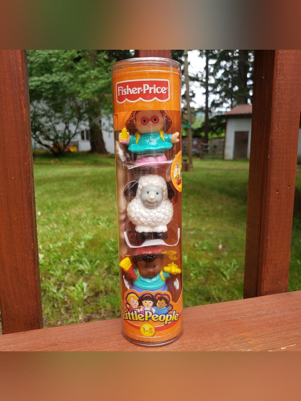 2002 NEW OLD STOCK Fisher-Price Little People Set (Girl, Sheep, Boy) - Sealed